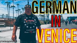 Homelessness in Venice Beach - we ran into German in Venice!