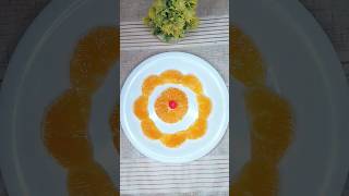 Orange Carving Design l Beautiful Fruit Cutting Ideas #cuttingfruit #art #cookwithsidra #shorts #diy