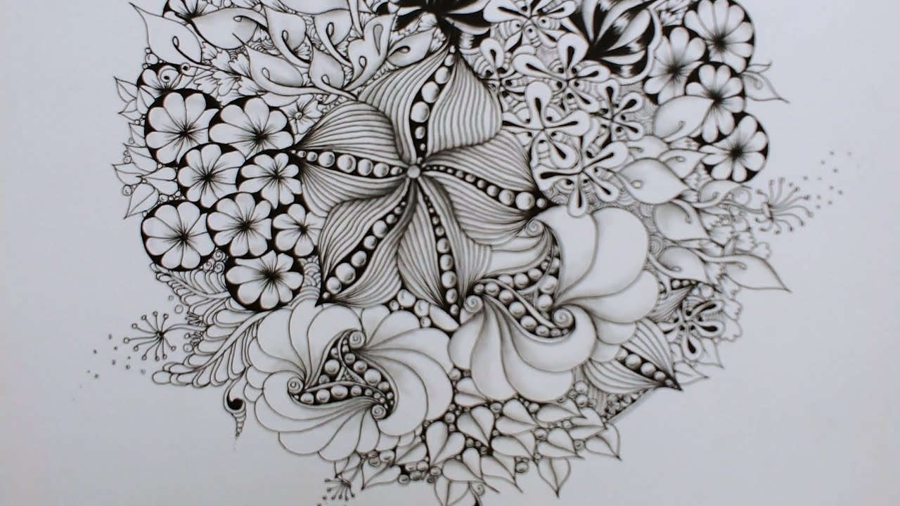 Daily Tangle Pattern Challenge Youtube