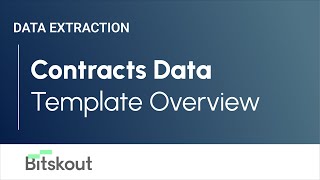 Extract Data From Contracts - Template Overview