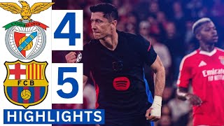 🔴🟠Benfica vs Barcelona (4-5) All Goals \u0026 Extended HIGHLIGHTS | UEFA Champions League!