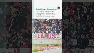 Una discusión entre dos hinchas de Estudiantes de La Plata derivó en un violento incidente