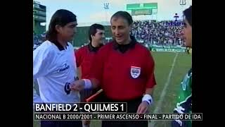 BANFIELD 2 QUILMES 1 - FINAL - PARTIDO DE IDA - NACIONAL B 2000-2001