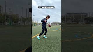 3 CONTROL SKILLS to practice first⚽️🔥 #football #soccer #shorts