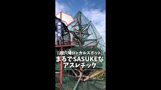 【神奈川県 県立あいかわ公園】SASUKEレベルのアスレチックがある公園　#Shorts