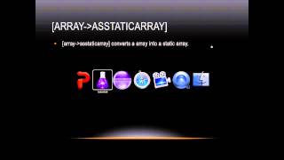 Lasso Programming: [array→asStaticArray]