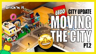 Lego City Update 2020 - Moving My LEGO City Part 2! Finally All Moved!