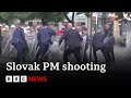 Video shows moment Slovak Prime Minister shot multiple times by 71-year-old gunman | BBC News