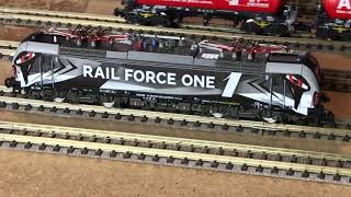 Fleischmann 739360 Rail Force 1 Klasse 193 spur N DCC Elok Soundcheck.