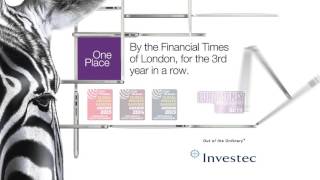 Financial Times of London awards Investec Best Private Bank and Wealth Manager in SA