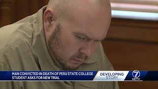 Man convicted in Peru State student's murder files request for new trial