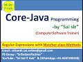 Java Regular Expression with Matcher class Methods || Java Regex || Java Matcher Class || #385