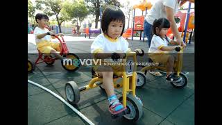 秀水鄉立幼兒園小二班108 10 17體能遊戲 三輪車