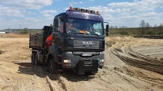 Man TGA 6x6 33.480 hds palfinger pk13000 dump truck