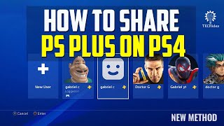 How to share PS plus on PS4 2024 [New Method]