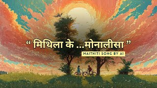 First Maithili Song by AI |  मिथिला के मोनालीसा । Lyrical Video