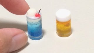 UVレジン ビール&クリームソーダの作り方