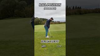 APPROACH (Ball position) #golf #golfswing #golfinstruction #golfer #golflife #approach #golfing