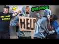 Asking Strangers for HELP, Then Giving Back $10,000! (RACISTS EXPOSED)