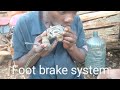 How foot brake is tested or testing.