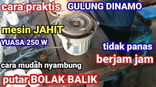 Pemula mudah GULUNG DINAMO mesin Jahit putar bolak balik