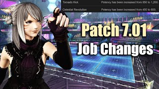 7.01 Job Changes \u0026 Patch Notes | Read \u0026 Reaction - Arcadion looks Spacy