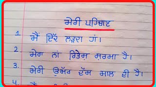 ਮੇਰੀ ਪਹਿਚਾਣ ਲੇਖ || My self ten lines in punjabi