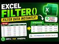 3 Ways to Filter Data Dynamically in Excel (Filter Function, Dropdowns & Slicers)
