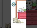 Home Alone Dog VS Home Alone Cat 😼😲 Funny animals (Animation Meme) #shorts