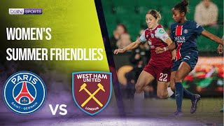 PSG vs West Ham | HIGHLGIHTS Women's Summer Friendlies | 08/29/2024 | beIN SPORTS USA