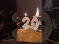 Happy Birthday to you | 20 years | Twenty years | Virtual candles