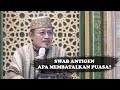 APAKAH SWAB ANTIGEN BISA MEMBATALKAN PUASA? : Prof Dr KH Ahmad Zahro MA al-Chafidz