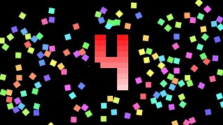 4 Seconds Pixels Explode Timer
