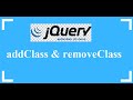 JQuery : addClass & removeClass Methods With Example