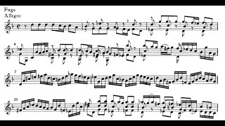 Bach: Violin Sonata No. 1 in G minor, BWV 1001 (Fugue)