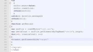 JavaScript DOM XML parsing