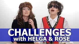 Challenges with Helga \u0026 Rose  - Merrell Twins