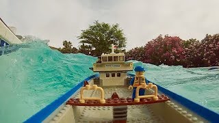 Extreme Wave Testing on Lego Ship and Platform!
