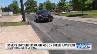Drivers Encounter Rough Ride On Fresh Pavement