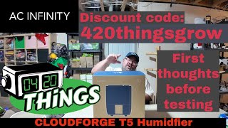 CLOUDFORGE T5, Environmental Plant Humidifier, 9L, Smart Controls, Targeted Vaporizing