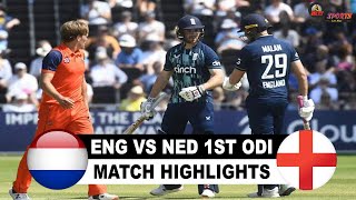ENG vs NED 1st ODI HIGHLIGHTS 2022 | ENGLAND vs NETHERLANDS 1st ODI HIGHLIGHTS 2022
