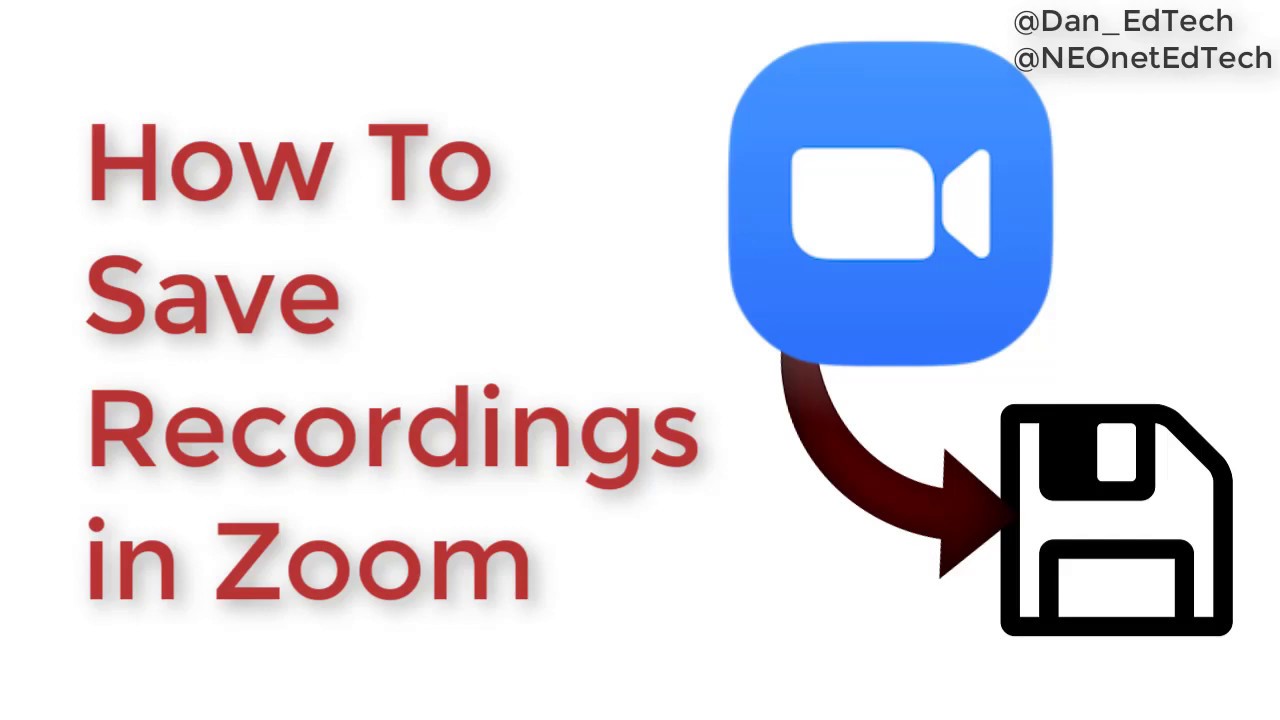 How To Save Your Recordings In Zoom - YouTube