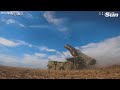 russian propaganda footage shows flurry of missiles exploding targets