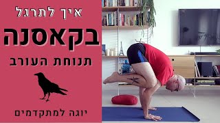 איך לתרגל בקאסנה? | תנוחת העורב | ניתוח תנוחות ומעברים | אורי קרן יוגה