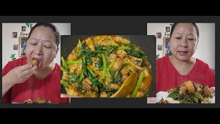 PORK BELLY AND RIBS WITH RAYO SAAG ( MUSTARD LEAVES ) MUKBANG.....SOOO YUMMY 😋