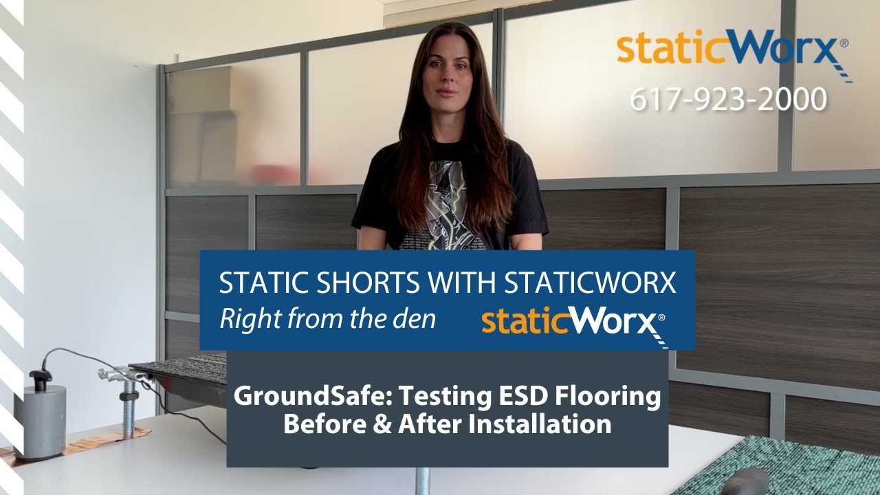 GroundSafe: Testing ESD Flooring Before & After Installation - YouTube