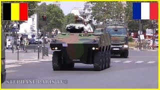 Convoi de l'armée française et belge //French and Belgian Army Convoy Paris