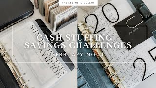 Cash Stuffing | $1,670 | February No. 4 | Savings Challenges | Cash Stuffing for Beginners