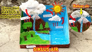 Cara Membuat Media Pembelajaran Siklus Air dari Kardus I Siklus Air I Water Circle School Project