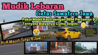 Mudik Lebaran Sumatera ke Jawa. Rincian biaya mudik pakai Mobil Kecil LCGC dengan BBM Pertamax 92